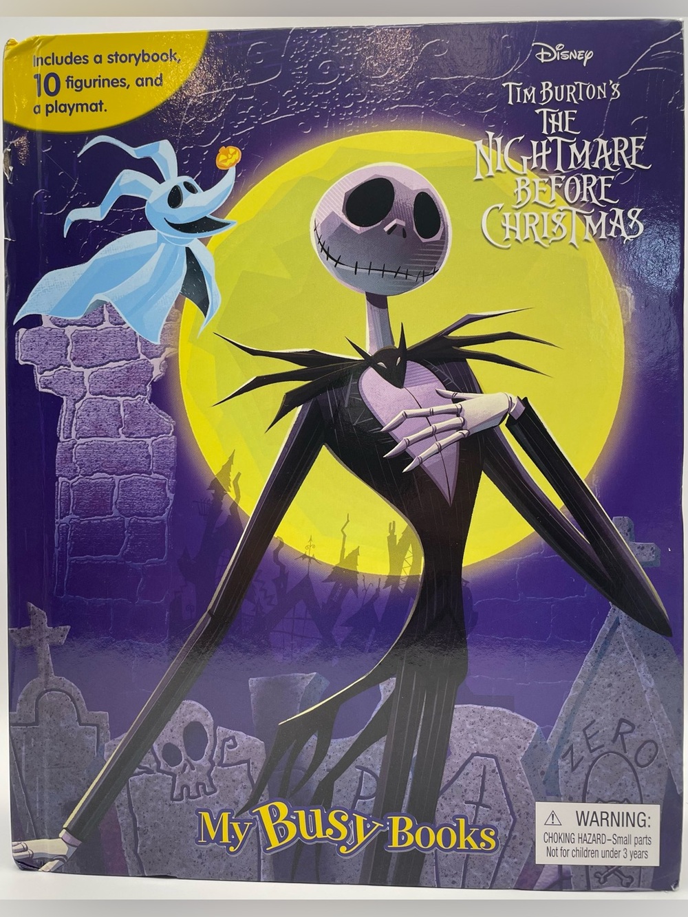 Disney Nightmare Before Christmas My Busy Books Storybook, playmat &10 Figurines